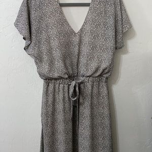 Dalmatian Print Midi-Length Dress